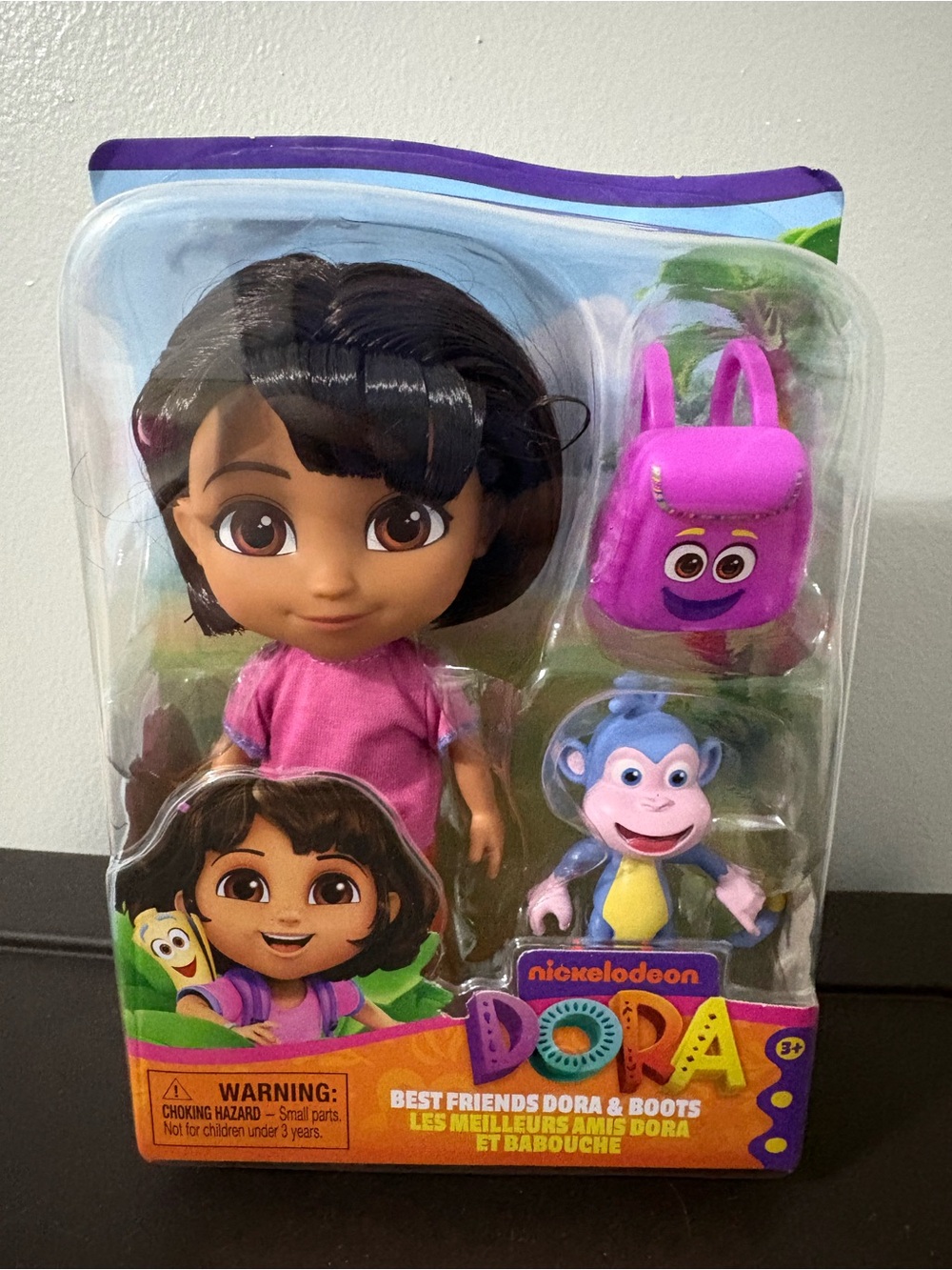 Nickelodeon Dora Doll Set with Pink Outfit and Purple Backpack